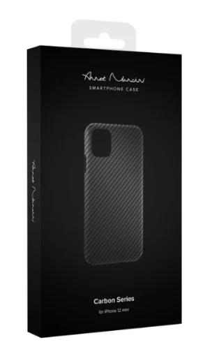Чехол для Apple iPhone 12 Mini ANNET MANCINI Carbon Series Black Чехлы брендированные Apple купить в Барнауле фото 2