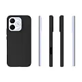 Накладка для Honor 400 Lite Sillicone Case с микрофиброй черный Krutoff