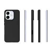 Накладка для Honor 400 Lite Sillicone Case с микрофиброй черный Krutoff Накладка Honor купить в Барнауле