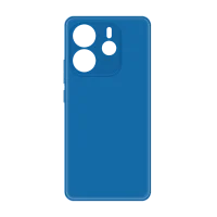 Накладка для Xiaomi Redmi Note 14 Pro 5G Sillicone Case с микрофиброй синий Krutoff Накладка Xiaomi купить в Барнауле