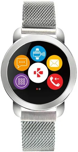 Смарт часы MyKronoz ZeRound Premium Серебро + браслет серебристый и силиконовый ремешок черный Xiaomi купить в Барнауле