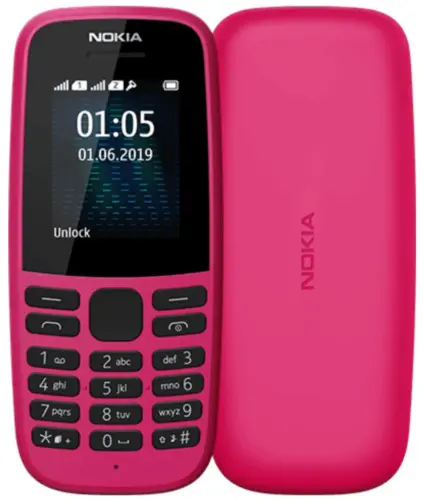 Nokia 105 SS 2019 (TA-1203) Розовый Nokia  купить в Барнауле фото 2