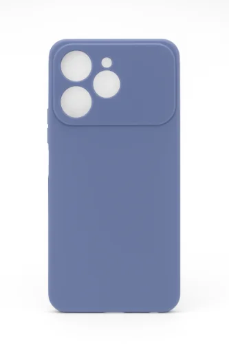 Накладка для Tecno Spark 40C Sillicone Case с микрофиброй лавандовый Krutoff Накладка Tecno купить в Барнауле