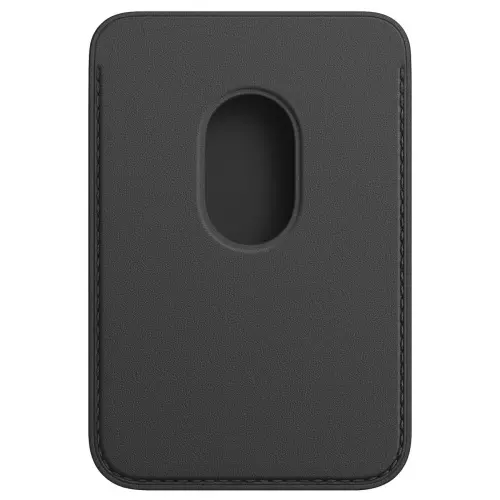 Кардхолдер Apple Leather Wallet with MagSafe для Apple iPhone черный Чехлы брендированные Apple купить в Барнауле фото 2