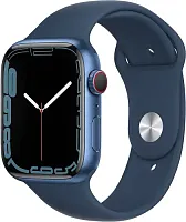 Apple Watch Series 7 GPS 45mm Aluminum Case with Sport Band Blue GB Apple купить в Барнауле