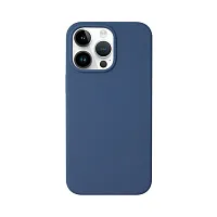 Накладка для Apple iPhone 15 Pro Max Liquid Silicone Case Pro Magsafe синяя Deppa Накладка Apple iPhone купить в Барнауле