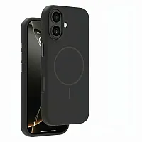 Накладка для Apple iPhone 17 Pro Max Liquid Silicone Magsafe чёрная Deppa Накладка Apple iPhone купить в Барнауле