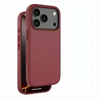 Накладка для Apple iPhone 17 Pro Eco Leather Magsafe бордовая Deppa Накладка Apple iPhone купить в Барнауле