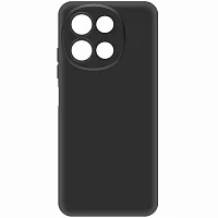 Накладка для Tecno Spark 30C Sillicone Case с микрофиброй черный Krutoff Накладка Tecno купить в Барнауле