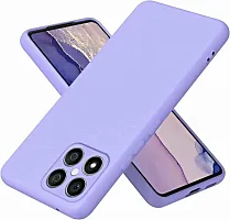 Накладка для Honor X7с Sillicone Case с микрофиброй лавандовый Krutoff Накладка Honor купить в Барнауле
