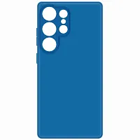 Накладка для Samsung S25 Ultra Silicone Case с микрофиброй синий Krutoff Накладка Samsung купить в Барнауле