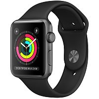 Уценка 1 Apple Watch Series 3 42mm Case Space Grey Aluminium Sport Band Black гарантия 3мес Умные часы Уценка купить в Барнауле