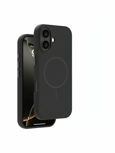 Накладка для Apple iPhone 17 Liquid Silicone MagCase черный Deppa Накладка Apple iPhone купить в Барнауле