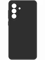 Накладка для Tecno Spark 40 Pro Sillicone Case с микрофиброй черный Krutoff Накладка Tecno купить в Барнауле