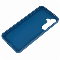 Накладка для Samsung A26 Silicone Case с микрофиброй синий Krutoff Накладка Samsung купить в Барнауле