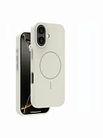 Накладка для Apple iPhone 17 Pro Max Liquid Silicone Magsafe серая Deppa Накладка Apple iPhone купить в Барнауле