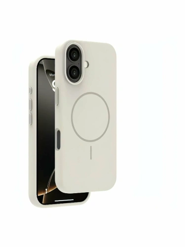 Накладка для Apple iPhone 17 Pro Max Liquid Silicone Magsafe серая Deppa Накладка Apple iPhone купить в Барнауле