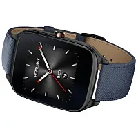 Смарт часы Asus ZenWatch 2 (WI501Q(BQC)-2LBLU0014)  синий кожаный ремешок Asus купить в Барнауле