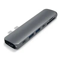 Хаб Satechi Aluminum Pro Hub для Macbook Pro USB-C HDMI Серый космос. Док-станции и хабы купить в Барнауле