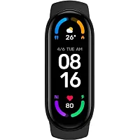 Уценка Фитнес-браслет Xiaomi Mi Band 6 черный  Умные браслеты Уценка купить в Барнауле