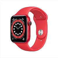 Уценка Apple Watch Series 6 GPS 44mm Case Red Aluminium Band Red 3 мес Умные часы Уценка купить в Барнауле