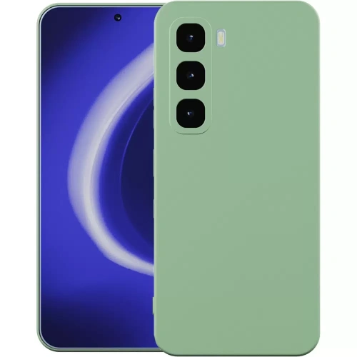 Накладка для Infinix HOT 60 Pro Silicone Case зеленый Krutoff Накладка Infinix купить в Барнауле