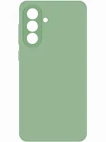 Накладка для Samsung A36/A56 Silicone Case с микрофиброй зеленый Krutoff Накладка Samsung купить в Барнауле