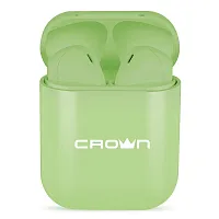 Наушники Crown CMTWS-5005 Беспроводные зеленые Раздельные наушники Crown купить в Барнауле