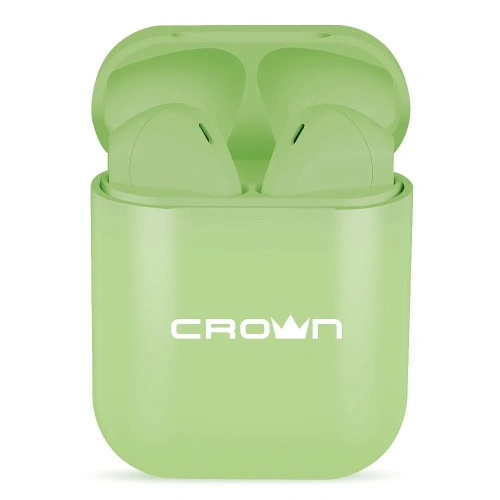Наушники Crown CMTWS-5005 Беспроводные зеленые Раздельные наушники Crown купить в Барнауле