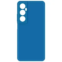 Накладка для Realme C75 Sillicone Case с микрофиброй синий Krutoff Накладка Realmi купить в Барнауле