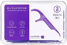 Зубная нить SOOCAS Dental Floss Pick (1 Pack 50 шт) фиолетовая Зубные щетки и ирригаторы Soocas купить в Барнауле