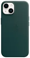 Чехол для Apple iPhone 14 Leather Case with MagSafe Forest Green Чехлы оригинальные Apple купить в Барнауле
