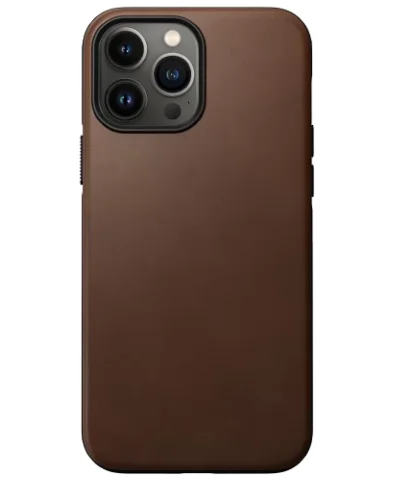 Накладка для Apple iPhone 13 Pro Max Nomad Modern Leather Case MagSafe коричневый Накладки оригинальные Apple купить в Барнауле