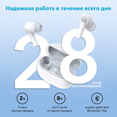 Гарнитура беспроводная SOUNDCORE Note i A3991 White Раздельные наушники Soundcore купить в Барнауле фото 7
