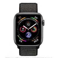 Apple Watch Series 4 40mm Case Space Grey Aluminium Sport Loop Black Apple купить в Барнауле