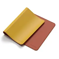 Коврик Satechi Dual Side ECO-Leather Deskmate Желтый/оранжевый Стильные коврики для мыши купить в Барнауле